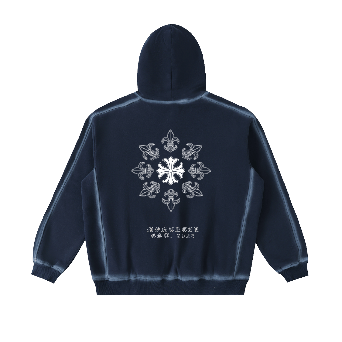 Sunfaded Edge Fleece Hoodie - Rêve Noir Atelier