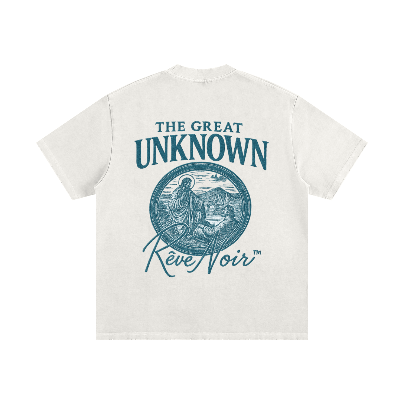 "The Unknown" Heavyweight Faded T-Shirt - Rêve Noir Atelier